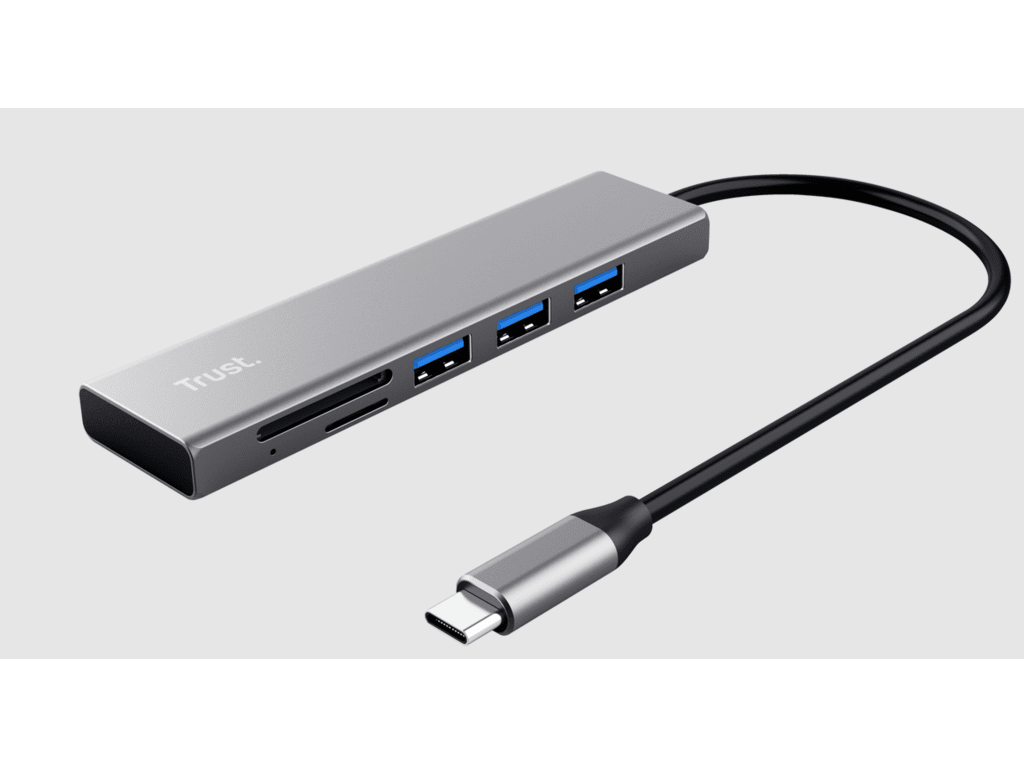 Trust Halyx Hub+čitač kartica USB-C Hub,3 USB porta, čitač kartica SD (micro SD) - Image 2