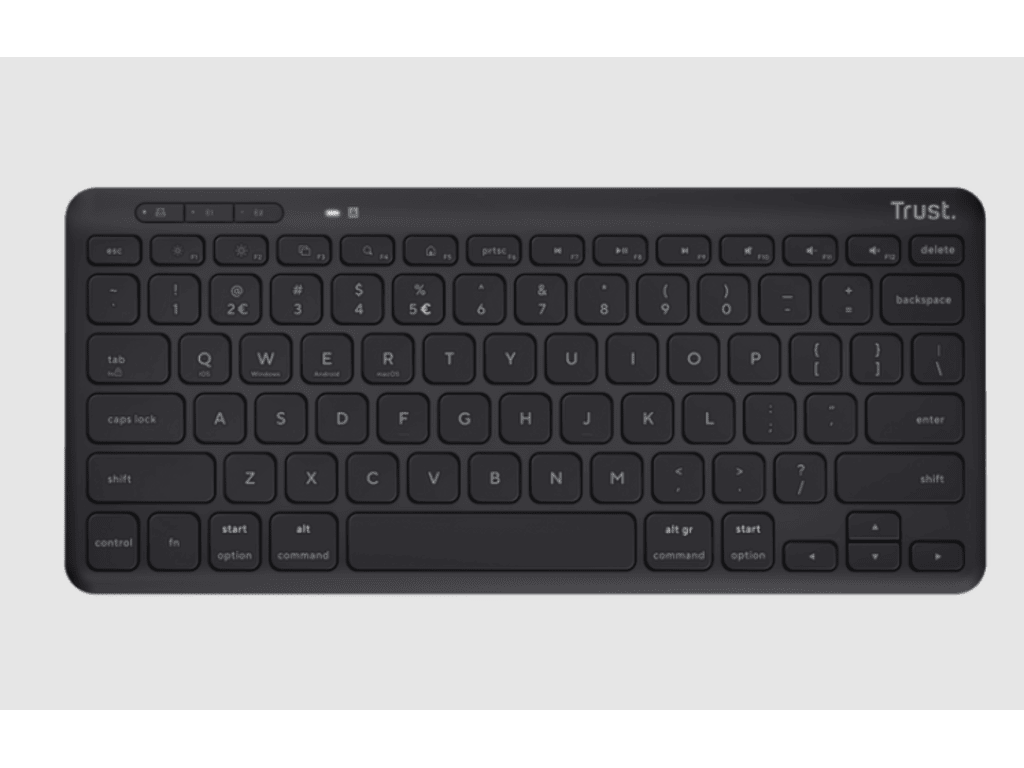 Trust Lyra wireless tastatura, USB 1.1, RF 2.4GHz, Bluetooth5.0, US layout - Image 2