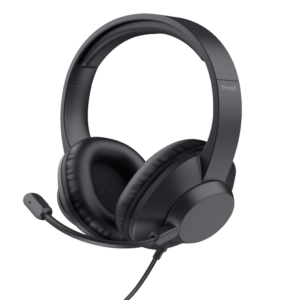 Trust Ayda MAX USB slušalice,over-head, žičane, USB-C,USB-A, stereo, crne