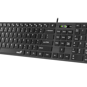 Genius SlimStar 126 tastatura  USB veza, low-profile tipke crna