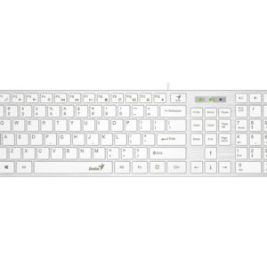Genius SlimStar 126 tastatura  USB veza, low-profile tipke, bijela