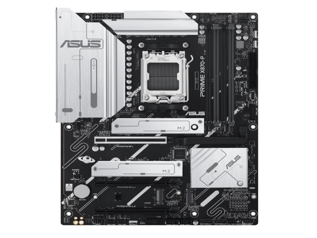 ASUS MB PRIME X870-PX870, AM5; 4xDDR54x M.2; 2x SATA,HDMI,10x USB, RAID,ATX - Image 4