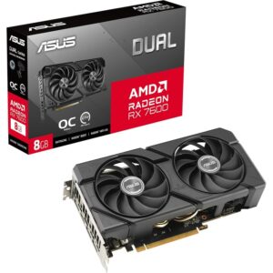 ASUS VGA DUAL-RX7600-O8G-EVO 8GB GDDR6, 128-bit, 3x DP, 1x HDMI