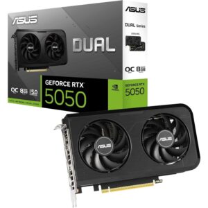 ASUS VGA DUAL-RTX5050-O8G 8GB GDDR6 OC, 128-bit, 3x DP, 1x HDMI