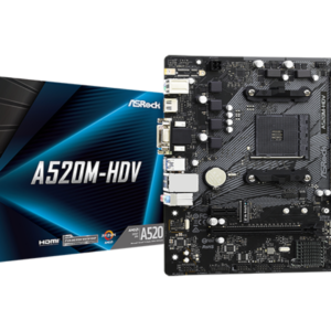ASROCK MB A520-HDV, AM42xDDR4, 4xSATA, M.2, RAIDVGA, HDMI, Micro ATX