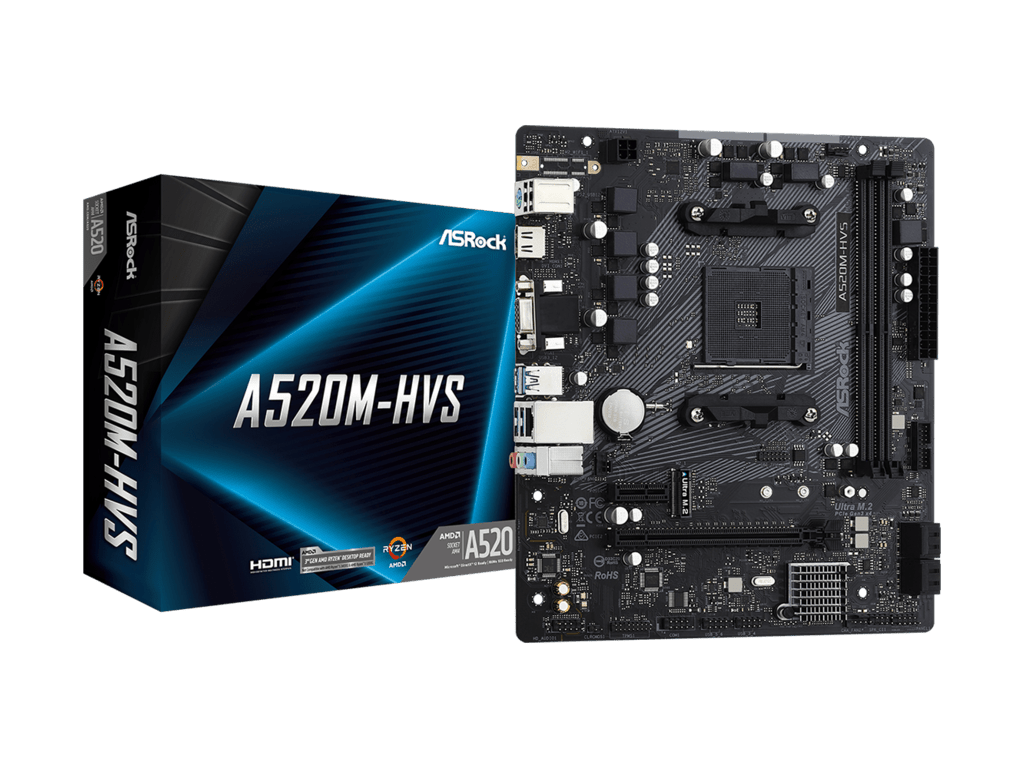 ASROCK MB A520M-HVSAMD A520;AM4;2xDDR4;M.2RAID;VGA,HDMI;micro ATX - Image 2