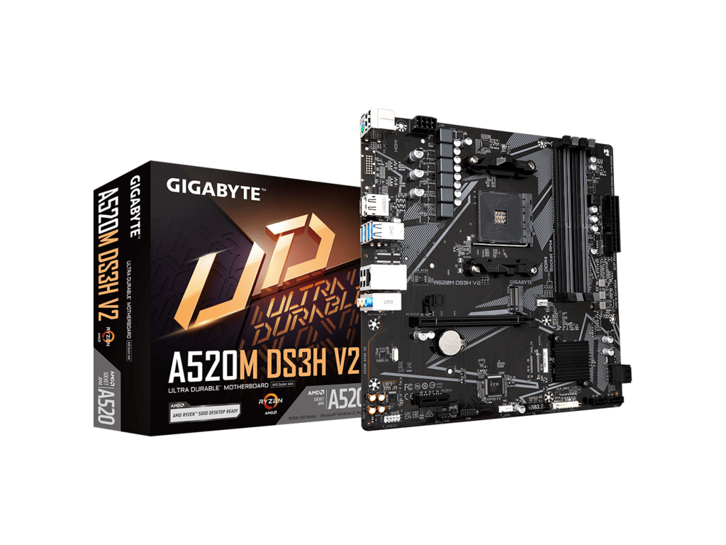 GIGABYTE MB A520M DS3H V2 1.0AMD A520,AM4,4xDDR4;M2RAID,HDMI,DP,mATX - Image 2