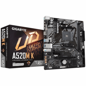 Gigabyte MB [A520M K V2 G10]AM4; 2xDDR4;M.2; 4xSATA; 6xUSBVGA, HDMI; mATX;