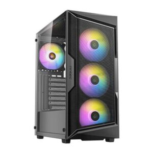 Antec AX61 ELITE AX Case4xARGB 120mm, Mid TowerATX, Tempered Glass, Radiator: 360mm