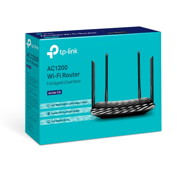 TP-Link ARCHER C6 AC1200Mesh Wireless MU-MIMO WiFiGigabit Router - Image 2
