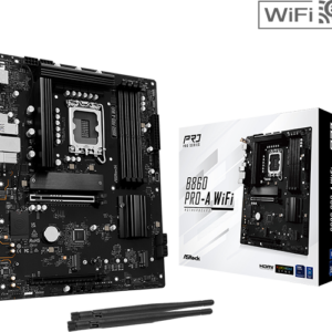 ASROCK MB B860 PRO-A WIFI4xDDR5, 3xM.2, 4xSATA16xUSB, HDMI, DP, RAID, ATX