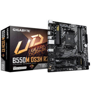Gigabyte MB B550M DS3H R2 AM4; 4xDDR4; 2xM.2; 4xSATA; 6XUSB; DP; HDMI; PS/2; mATX