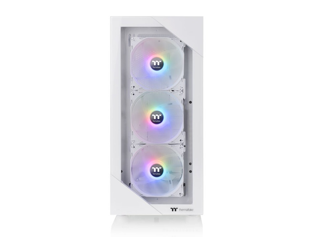 Thermaltake View 200 ARGB Snow Mid tower, tempered glass, 3x 120mm ARGB Lite fan - Image 2