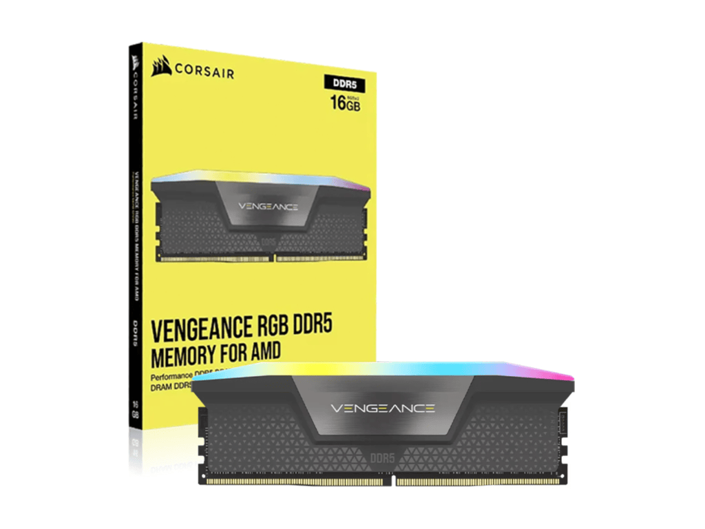 CORSAIR DDR5 16GB (1x16GB),RGB6000MT/s, VENGEANCE, CL36EXPO, XMP