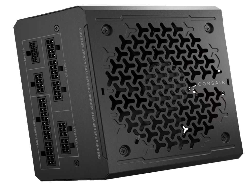 Corsair PSU 1000W RM1000eGold, Fully Modular, 12V-2x66xSATA, 3xPCIe, ATX 3.1, PCIe 5.1 - Image 4