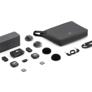 DJI Mic 3 (2TX+1RX+CC)mikrofon, prenos zvuka do 250m5.5h snimanja,48kHz 24 zvuk,OLED zaslon