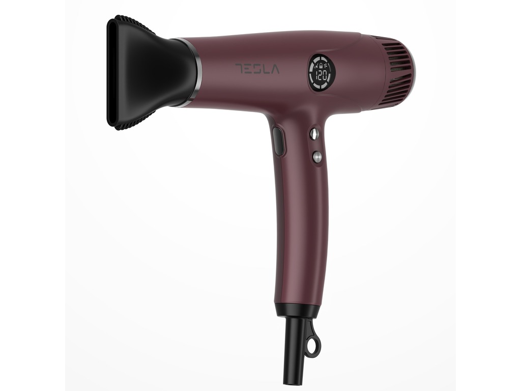 TESLA Fen za kosu DRH500BBD 2200W / HAIRDRYER / Bordo / LED Display - Image 3