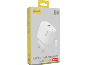 Digicell Arden Charger Set Type-C 3.0QC 18W