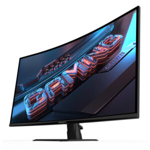 Gigabyte Monitor 31.5" GS32QCA31.5" VA 1500R, 2560x1440 QHD 250cd, 180Hz, 1ms, 2x HDMI, 1x DP