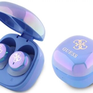 Guess 4G Logo Mini TWS Wireless Earphones Blue GUTWSJ144ESB