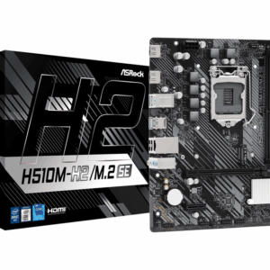 ASROCK MB H510M-H2/M.2 SEIntel H470, LGA1200, 2xDDR44xSATA, M.2, 2xHDMI, RAID, microATX
