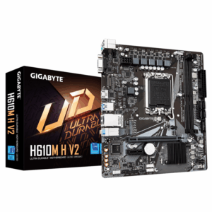Gigabyte MB H610M H V2 G10,LGA1700; 2xDDR5 up to 96GB1xM.2; 4x SATA, HDMI, 1xPS2; 6xUSB