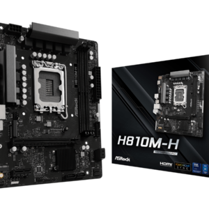 ASROCK MB H810M-H2xDDR5, M.2, 4xSATA, 10xUSBHDMI, Micro ATX