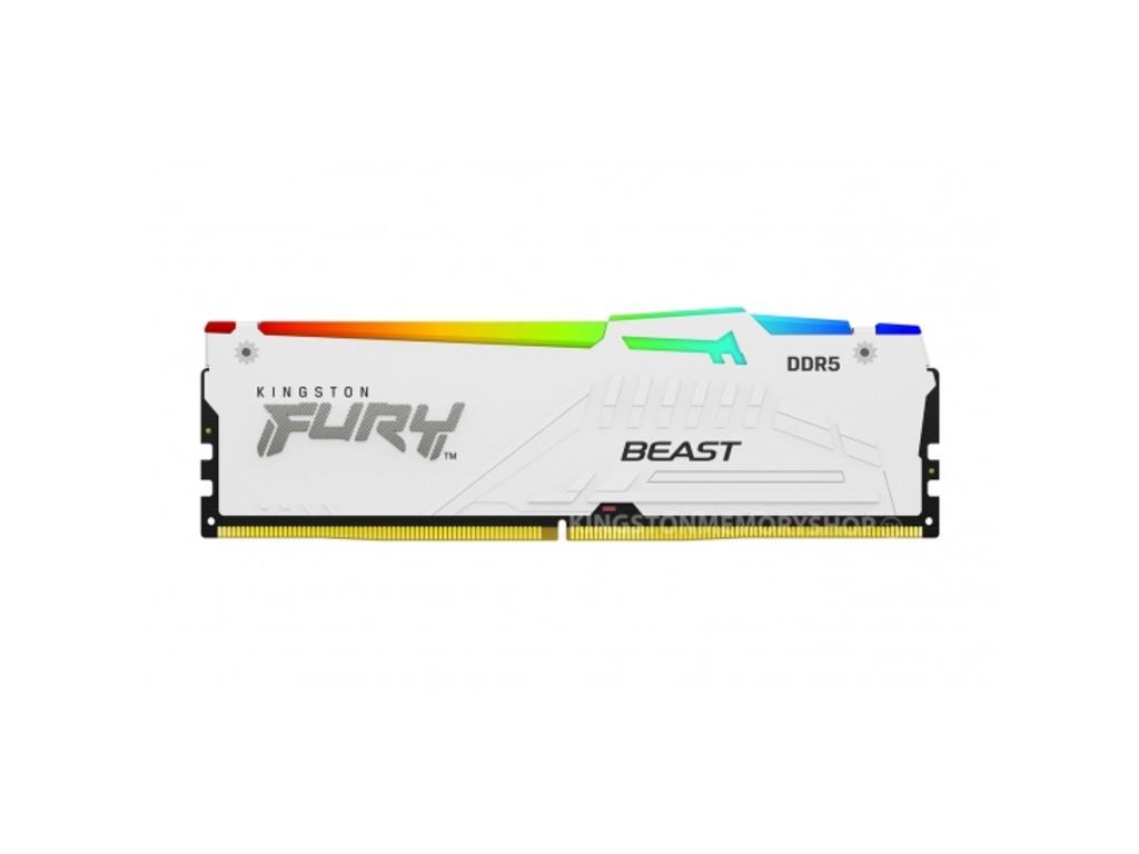 Kingston 32GB 5200MHz DDR5 W.White RGB, CL40, 288-pin,XMP, EXPO