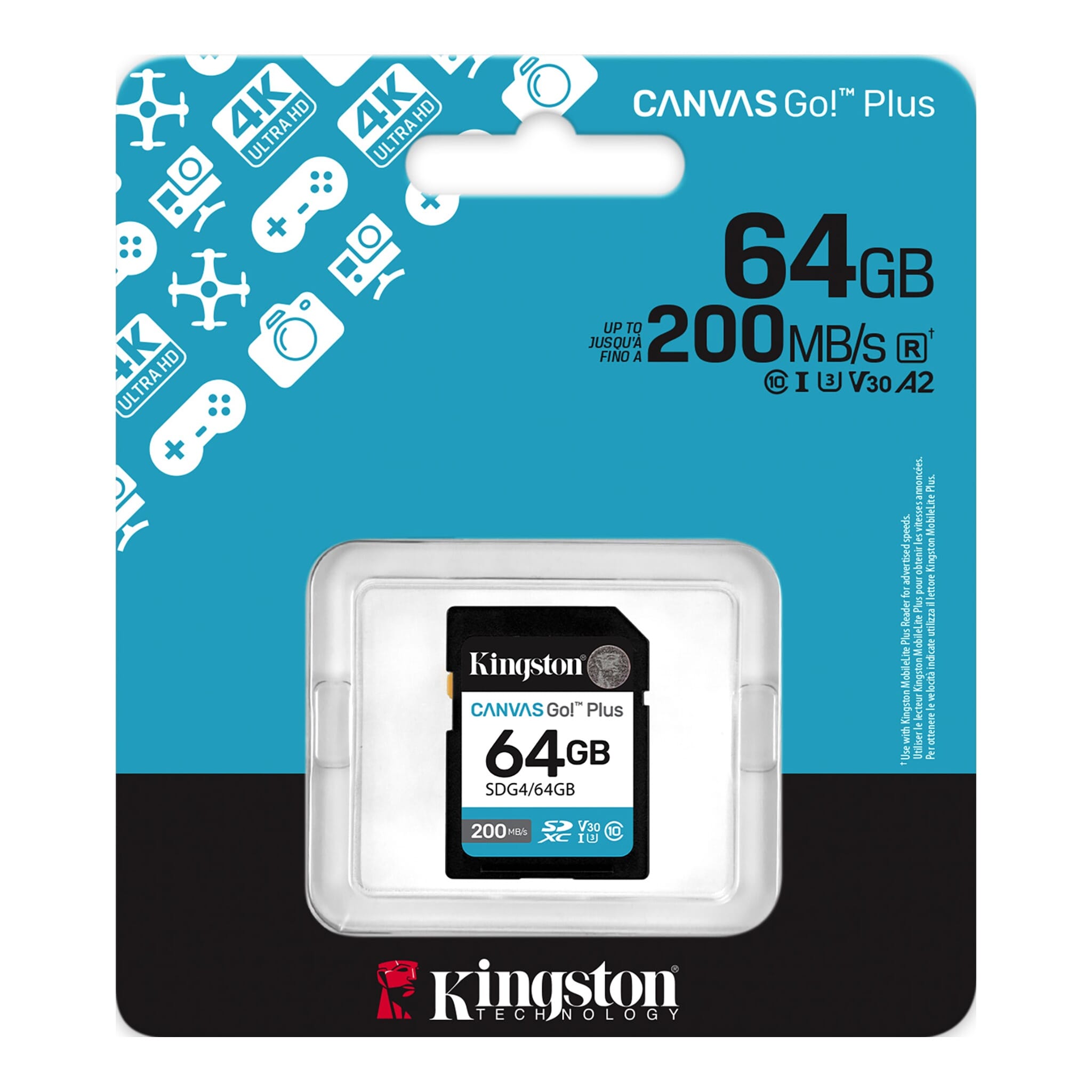 KINGSTON SD 64GB CanvasGoPlus