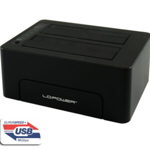 LC-Power LC-DOCK-CHDD docking station,Type C2,5"/3,5" SATA HDDs/SSDs,