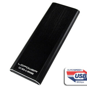 LC-Power LC-M2-C-NVMEUSB 3.1 Gen. 2 Type C M.2SSD Enclosure