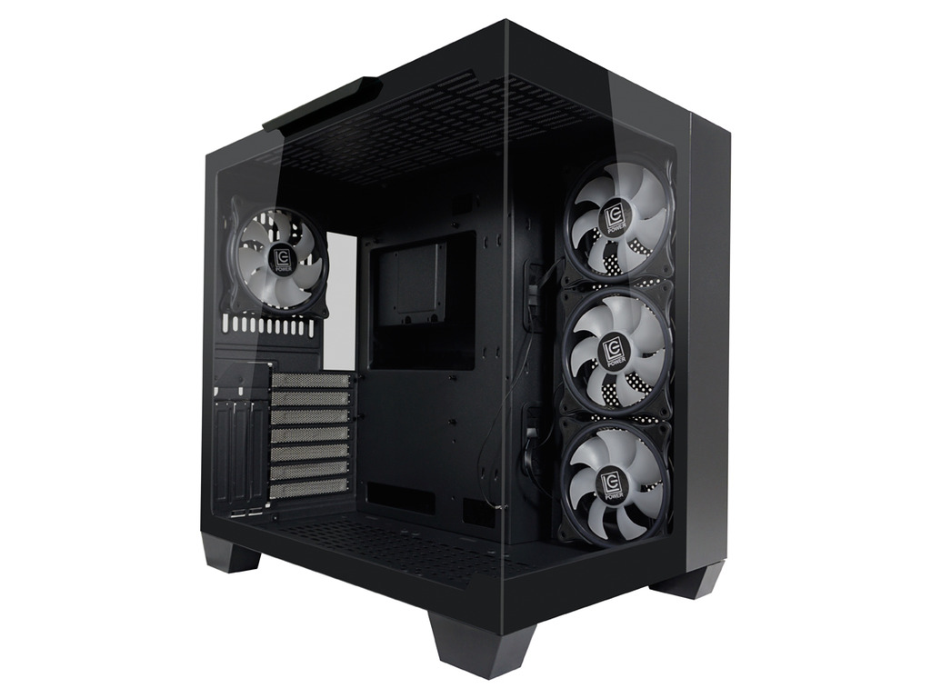 LC-Power Case Gaming 805BWHolo-1_X, Midi-Tower,4x120ARGBGPU: 390mm, CPU Cooler: 165mm