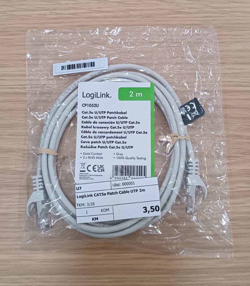Logilink Cat5e Patch Cable UTP 2m