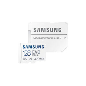 Samsung MicroSD 128GB EVO Plussa adapterom;Up to 160MBs