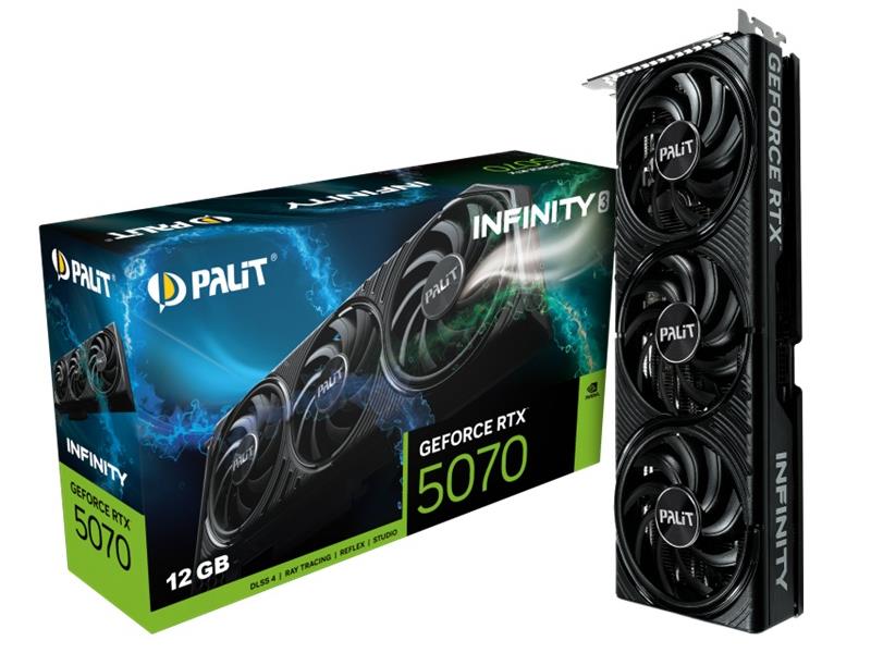 PALIT VGA 5070 Infinity 3 12GB 12GB GDDR7, 192-bit, 3x DP, 1x HDMI