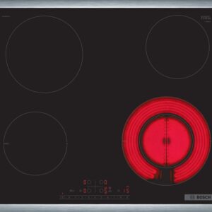 BOSCH Staklokeramička ploča Serie 6| 60 cm, INOX okvir 1 prošireno kolo