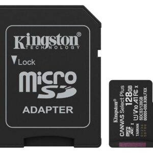 Kingston microSD 128GB Class10Canvas Select Plus150MBs Read,Class 10 UHS-I