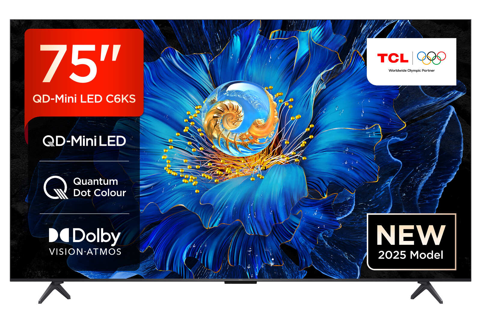 TCL 75"C6KS 4K QD-Mini LED TV60Hz Google TV; Game Master;Dolby Atmos; Onkyo 2.1; HDR Premium;