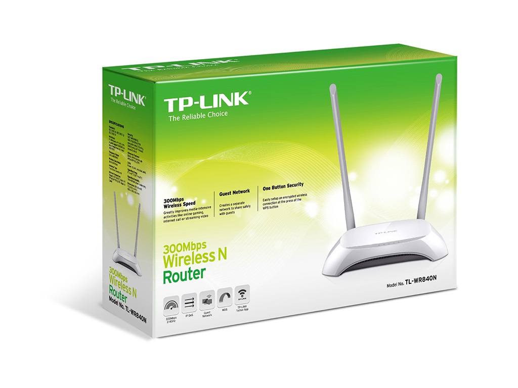 TP-Link TL-WR840N 300 MbpsWireless N Speed Router - Image 2