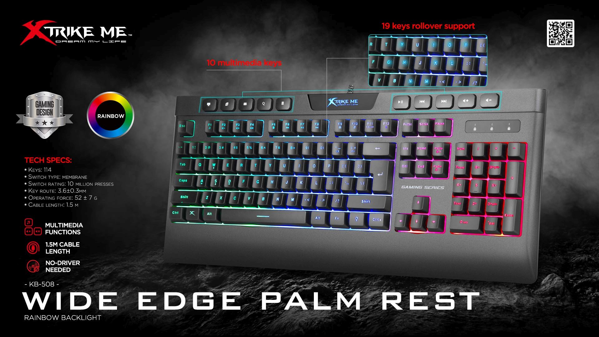 Xtrike Me KB-508 gaming keyboard