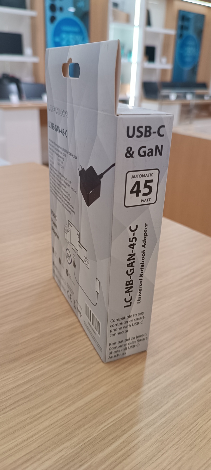 LC-Power USB GaN punjač 45W Punjač za laptope, USB-C,5-20V, 2.25-3A - Image 5