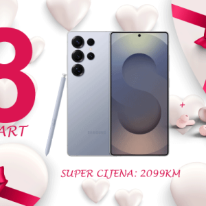 SAMSUNG GALAXY S25 ULTRA 12/256GB TITANIUM WHITE SILVER + SLUŠALICE