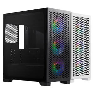 Cooler Master Case Elite 302 Black, Mid-Tower, mATX 3x120mm ARGB fans
