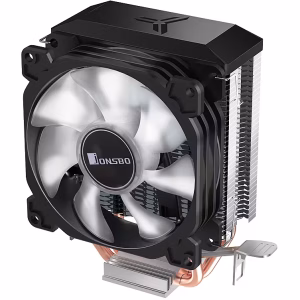 Jonsbo CR-1200E CPU cooler RGB 92mm fan argb LEDs, black-silver