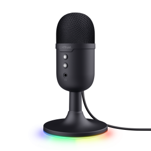 Trust GXT 234 Yunix USB gamingmikrofon, 3.5 mm, USB-A, deskstand, crni