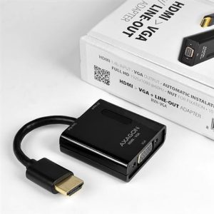 AXAGON RVH-VGAN, HDMI -> VGA Reduction / Adapter, FullHD, Audio OUT