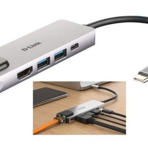 D-Link DUB-M520, 5-in-1 USB-C Hub sa HDMI/Ethernet i napajanjem