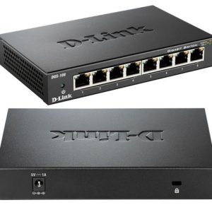 D-Link switch neupravljivi, DGS-108/E (metalno kućište)