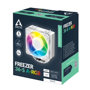 Arctic Freezer 36-S A-RGB WhitCPU cooler, 1851, 1700,AM4,AM5