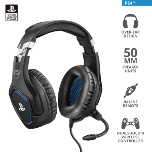 Trust GXT488 PS4 slušalicežičane crne Forze